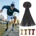 LIKIMIYA 6 Inch 30 Locs Human Hair Dreadlock Extensions 1B Natural Black