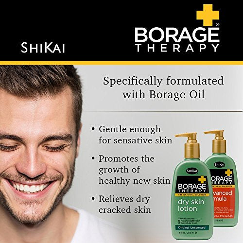 Fragrance-Free Borage Therapy Body Moisturizer 16 oz - Sensitive Skin Hydrating Lotion with Oatmeal & Shea - Pack of 1