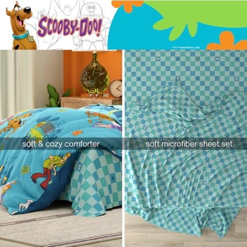 Franco Scooby Doo Scoobtober Twin Bedding Set | Reversible Comforter & Sheets