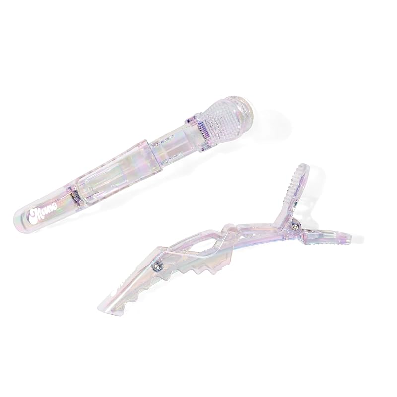Jumbo Alligator Hair Clips - Heavy-Duty Hair Sectioning Clips (2 Count) - Holo Finish Variation of THIS listing