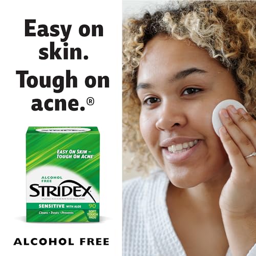 Stridex Medicated Acne Pads Sensitive 30 Count Pack of 3 - Gentle Clear Skin