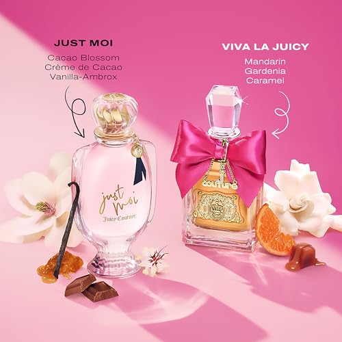 Amber Vanilla Eau de Parfum for Women - Juicy Couture Just Moi 0.33 Fl Oz - Sweet Confident Fragrance