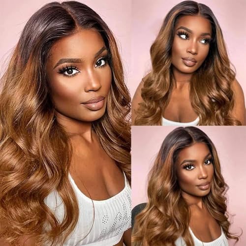 Omber T1B/4/30 Body Wave Human Hair Bundles 22-26 Inch Brazilian Virgin Hair Set