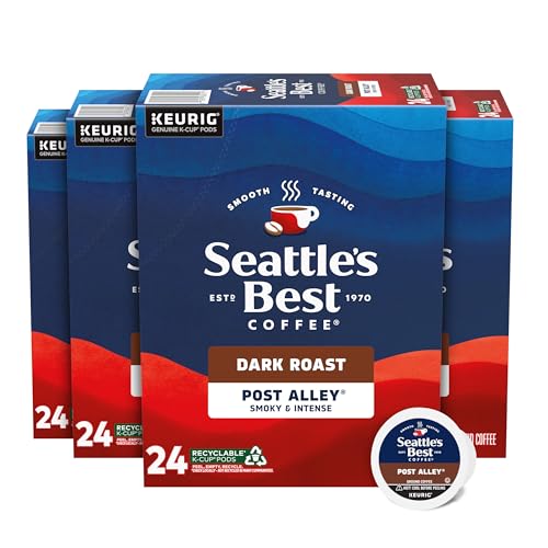 Seattle's Best Coffee Post Alley Dark Roast K-Cup Pods - 4 Pack of 24