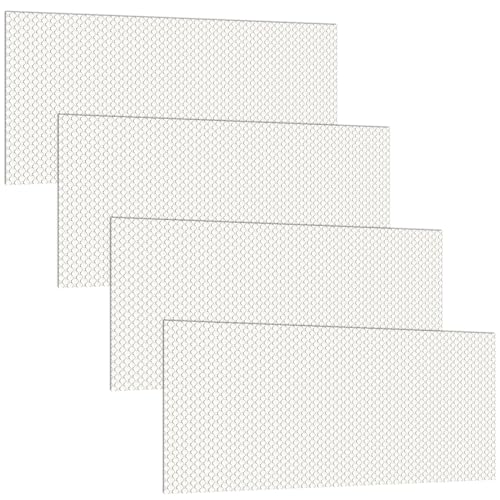 Acrylic Fluorescent Light Cover 23.75x47.75 Inches - 4 Pack, Diffuse Ceiling Lighting