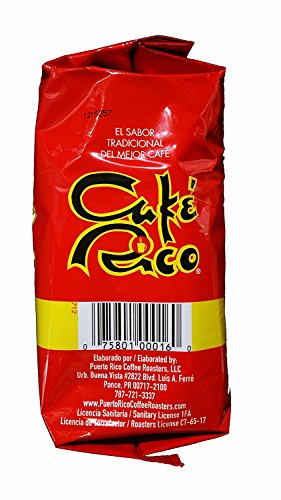 Cafe Rico Ground Coffee Medium-Dark Roast 14oz Bag - Pack of 8 - Unflavored