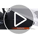 47-Inch R-Shaped Gaming Desk - Black & Blue Computer Table, Easy Assembly