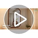 Wood Bathroom Mirror 20x30 Inch Wall Decor Arched Rustic Walnut Frame for Vanity, Bedroom, Entryway - Variation of Walnut / 30"L x 20"W