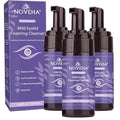 NOVEHA Lavender & Tea Tree Eyelid Foaming Cleanser 3 Pack - Gentle Eye & Face Wash