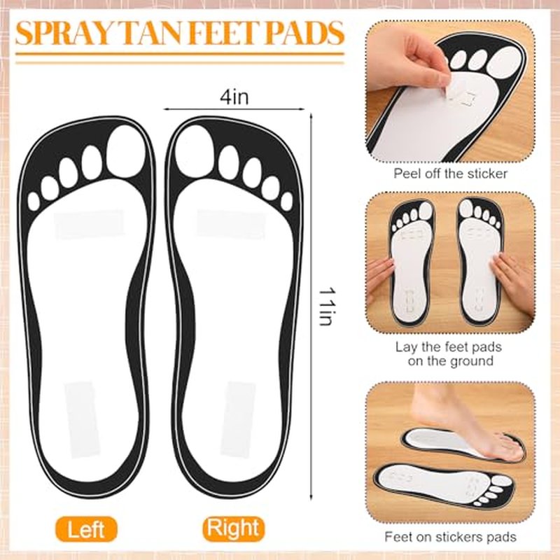 125 Pcs Spray Tan Tanning Essentials Accessories Kit 25 Set Disposable Caps Underwear Feet Pads Nipple Cover Nose Filter Plugs for Beauty Salons Home Sunless Tanning (White)