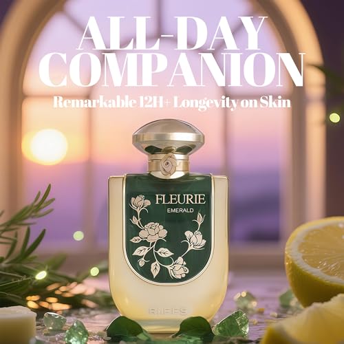 Riiffs Fleurie Emerald Women's Gourmand Edible Perfume - Vanilla Caramel Floral Lemon, 3.4 Fl Oz