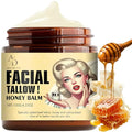 Natural Facial Balm with Beef Tallow, Honey & Coconut Oil - Anti-Aging Moisturizer