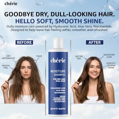 Moisturizing Hair Shampoo for Dry Hair - Hydrating Natural Formula, 16.9 oz
