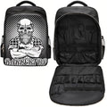 White Barber Travel Backpack Bag for Clippers & Supplies, Large Organizer, Portable Hairstylist Bag