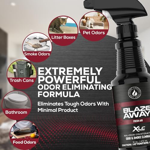 Blaze Away Fresh Air Odor Eliminator Spray 16 Fl Oz - Pack of 1 - Natural & Long-Lasting