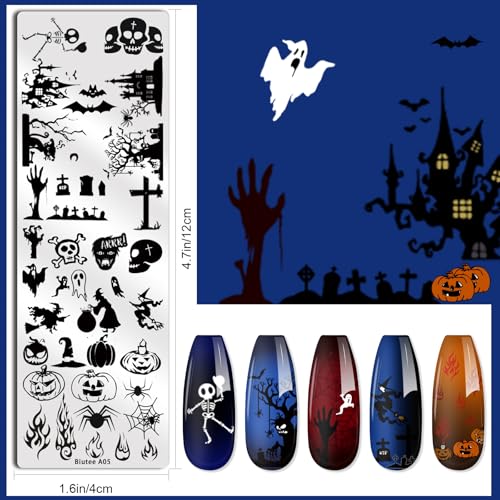 21PCS Nail Stamping Plates Set with 8 Colors Gel Polish - Professional Manicure Kit