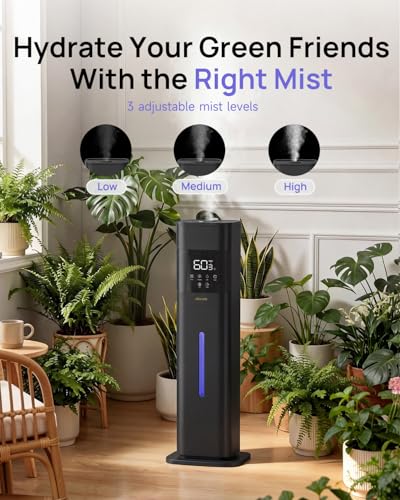 Large Room Humidifier 8L Cool Mist with Auto Humidity Control Sleep Mode