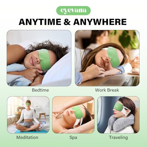 Eyevana 16 Pack Self-Heating Steam Eye Masks (Regular Unscented, 1 Count) for Dry Eyes & Puffiness