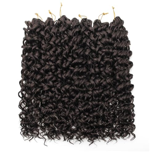 18 Inch Bohemian Crochet Hair - 7 Pack Water Wave Synthetic Hair - 4#