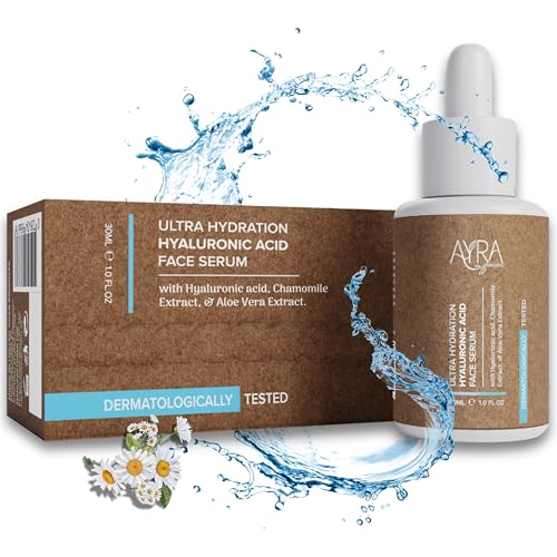 Ultra Hydration Hyaluronic Acid Face Serum ? 1Fl Oz | Moisturizing Serum with Chamomile & Aloe Vera Extract | Ideal for Dry, Dull Skin | Organic & Eco-Friendly Skincare