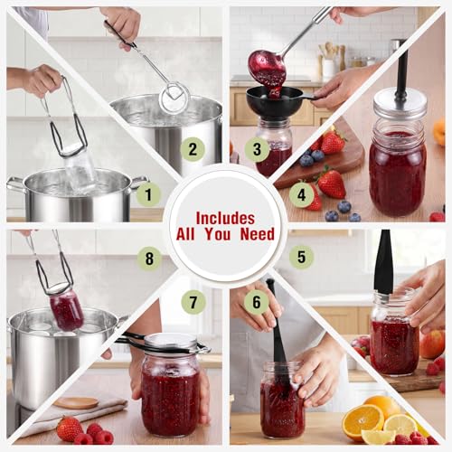 19QT Stainless Steel Canning Pot with Starter Kit for Home Preserving