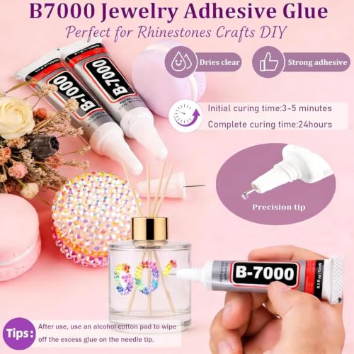 Bedazzling Kit 72 Colors 72000PCS Jelly Flatback Gems - Rainbow Variation
