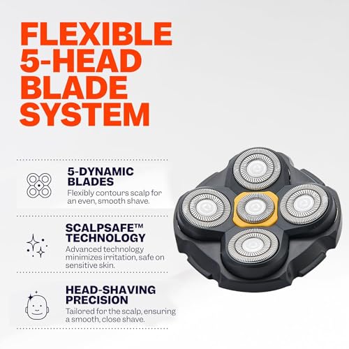 Pro Head Shaver Replacement Blades Compatible with MicroTouch Titanium Head Shaver,Precision Electric Shaving for Bald Men. (3 pack)