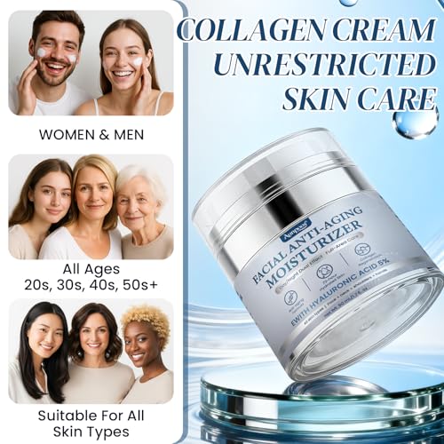 Aunpoos Retinol Collagen Face Cream for Anti-Aging, Tightening & Hydration 2 Pack 1.7 fl oz