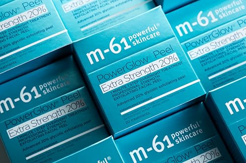 PowerGlow Peel Extra Strength 20% Glycolic Acid - 20 Count Exfoliating Pads