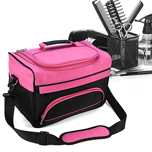 Professional Hairdressing Styling Bag with Compartments & Shoulder Strap