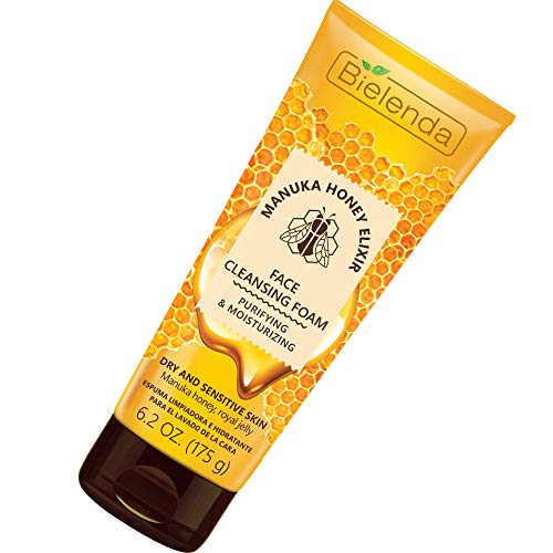 Manuka Honey Face Cleansing Foam for Sensitive Skin - Hydrating & Gentle