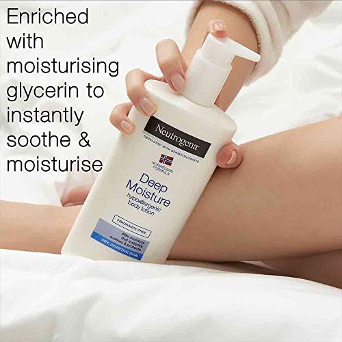 Neutrogena Norwegian Formula Deep Moisture Body Lotion Pack of 3 - Hypoallergenic 13.5oz
