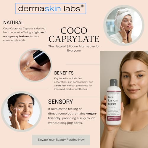 Coco Caprylate Caprate 8 Oz - Natural Lightweight Emollient for Cosmetics & Hair