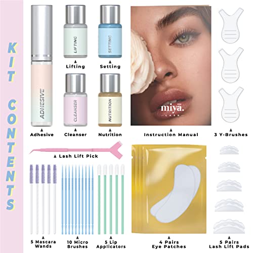 MIYA LASH | Lash Lift Kit & Eyelash Growth Serum | Keratin Lash Lift & Lash Enhancing Serum for Thicker, Longer Lashes