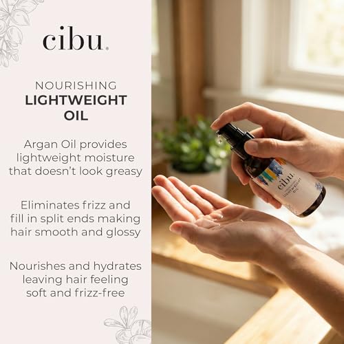 Nourishing Argan Oil Hair Serum - Anti-Frizz Heat Protectant & Repair - Light Weight 4oz - Variation of Nourishing Argan Oil