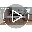 JINGFUD 73" White Lash Bed Topper Set with Gel Memory Foam & Face Rest Cover