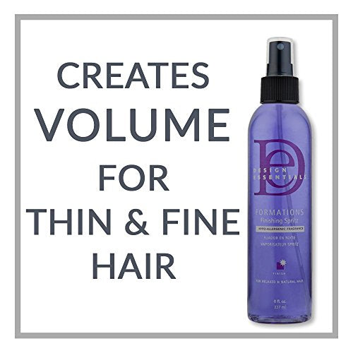 Design Essentials Formations Finishing Spritz 8 Oz – Hypoallergenic Hair Shine & Hold