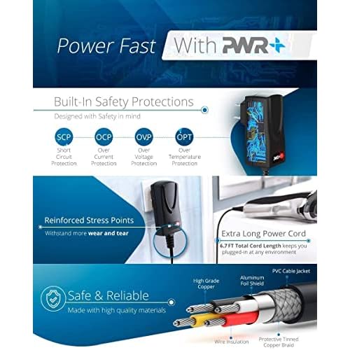 HQ8505 Norelco Charger Cord for Philips Norelco 9000 7000 6000 5000 3000 Series MG3750 MG5750 8240XL 2100 3100 4100 5100 7100 Shaver Razor Aquatec Multigroom Beard Trimmer Extra Long Charging Cord
