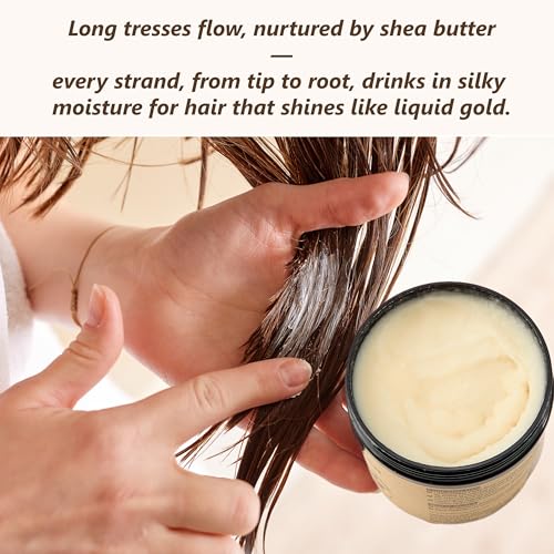 Raw Shea Butter, Unrefined African Shea Butter, Face & Body Care Moisturizer for Homemade Soap, Creams, and Lip Products with Premium Packaging, 16 oz Bottle (Can - 16 Oz)