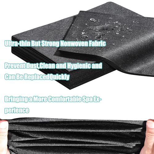 Disposable Bed Sheets for Massage Table 100 Pcs 31" x 71" Waterproof Massage Table Sheets Soft Non Woven Fabric SPA Massage Table Bed Cover Breathable for Beauty Tattoos Waxing Travel (Black)