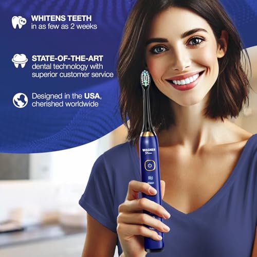 Electric Toothbrush with 5 Modes & 8 Soft Brush Heads - Waterproof & Portable