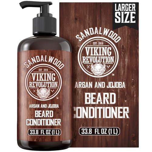 Viking Revolution Beard Conditioner 33.8 Fl Oz Sandalwood - Pack of 1 - Nourishing Hydrating Formula