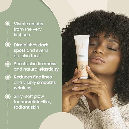 NSH Aloe & Hyaluronic Acid Face Serum 3.38 Fl oz ? Ultra Hydrating, Anti-Aging & Anti-Acne Formula with Aloe, HA, Collagen, Elastin, Vitamin B5 & Vitamin E for Plumper, Clearer, Rejuvenated Skin
