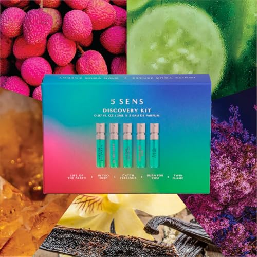 Travel Fragrance Set - 5 SENS Discovery Kit with 2mL Perfume Sprays