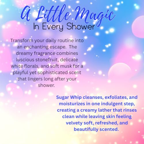 Unicorn Sugar Scrub & Body Moisturizer - Exfoliating Whip, 10 oz