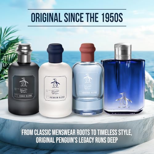 Original Penguin Men’s Eau De Toilette Spray 3.4 Fl Oz - Fresh, Aromatic Fragrance