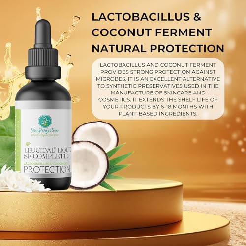 Leucidal Liquid SF Complete Natural Preservative for DIY Skincare 4 oz - Pack of 1