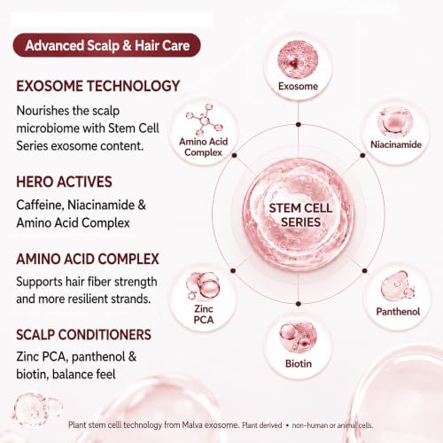 Hair Growth Serum for Women - Hyaluronic Acid, Peptides & Exosomes, 30ml