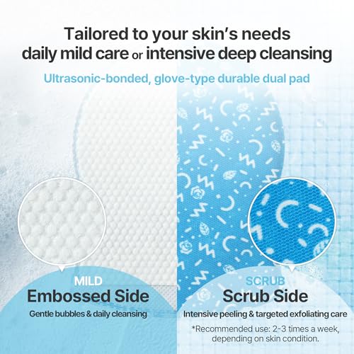 Deep Moisture Korean Body Peeling Pad for Dry Skin – 10 Count, Hydrating Exfoliating Towels