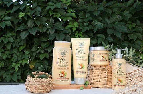 Le Petit Olivier Nutrition Hair Conditioner with Olive, Shea & Argan Oils - Repairs, Detangles & Softens Dry Damaged Hair - 6.76 Oz